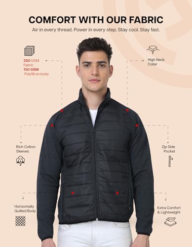 Image of Scott International Jackets for Men | Winter wear | Men's Polyester Full Sleeve Zip with Pocket | Men Jackets