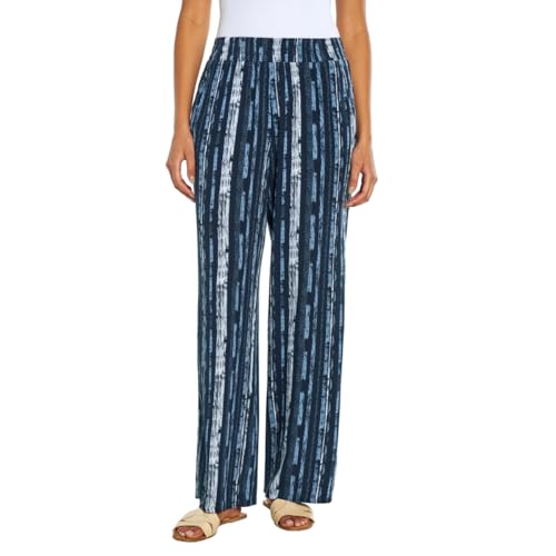 Three Dots Women's Elastic Pull On Pant with Pockets2