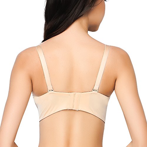 Image of FallSweet Add Two Cups Bras Brassiere for Women Push Up Padded Unlined