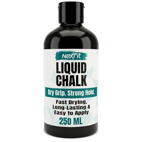NEXFIT Liquid Chalk for Gym – Gym Chalk Liquid with Stronger Grip, Zero Slip, Dries in Seconds – Mess-Free Weightlifting Chalk for Crossfit, Rock Climbing & Gymnastics – Multiple