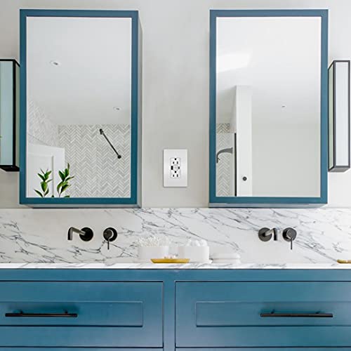 Legrand Radiant 15A Tamper-Resistant, Self-Test, Type-A/C Usb Gfci Outlet, White #TOP7