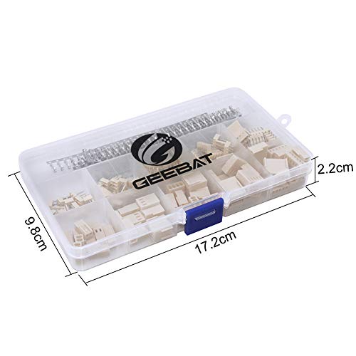 Geebat 300Pcs 2.54Mm Kf2510 Connector Kit With Kf2510 2.54Mm Female Pin Headers Terminals, 2.54Mm 2/3 / 4/5 /6 Pin Housing Connector Adapter Plug #TOP3