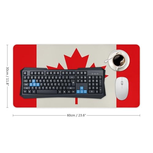 Desk Pad Protector 24x12 Inch Extended Retro Canada Flag miniatura 2
