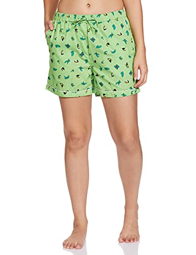 Image of Amazon Brand - Eden & Ivy Women's Cotton Regular Fit Shirt and Shorts Night Suit (Night Wear | Co-ord Set | Lounge Wear Set)