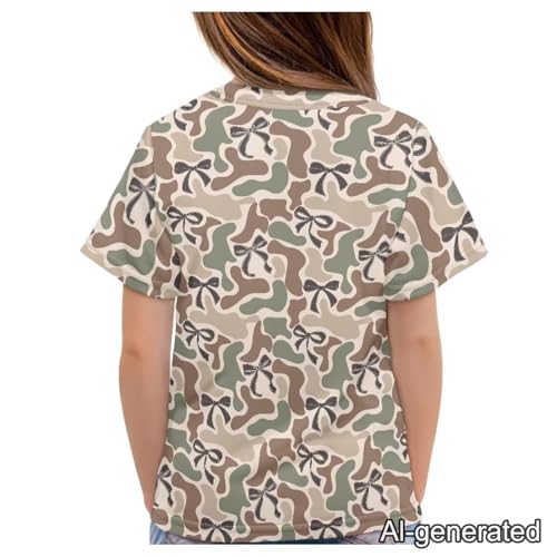 Image of Renewold Kids Novelty T-Shirt for Girls Boys Short Sleeve Crewneck Summer Tee Soft Breathable Graphic Shirt for Age 2-16