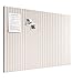 Bumusty Large Cork Board Alternative-48 x 36" Felt Bulletin Board Tiles, with 30 Pushpins, 70 Adhesive Tabs, Fine-Stripe 12-Pack, Cork Boards for Office Push Pin Board Felt Board-Oatmeal