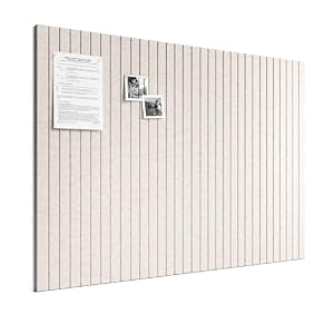 Bumusty 48″x 36″ Large Felt Bulletin Board Tiles, Oatmeal