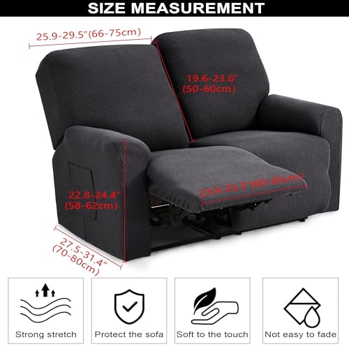 Housse de fauteuil 1 place gris extensible avec ses 2 coussins