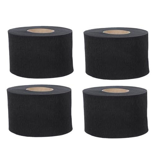 Gogogmee 4 rollos Protector de Cuello Desechable para Barbería Papel Elástico para Protección y Comodidad Tiras de Cuello para Peluquería Uso Profesional Tratamientos Capilares