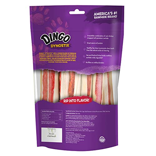 Dingo-DynoStix-10-Count-Rawhide-Sticks-For-Small-Dogs-Made-With-Real-Chicken-Pack-of-6 Dingo DynoStix 10 Count Rawhide Sticks For Small Dogs Made With Real Chicken Pack of 6