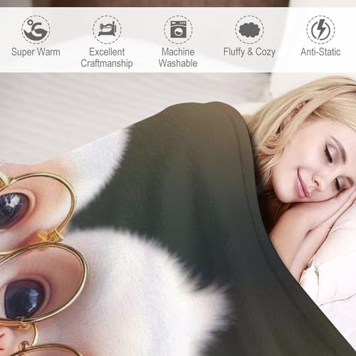 Couverture Singe Mignon Chaude et Légère Idéale pour Voyager en Famille