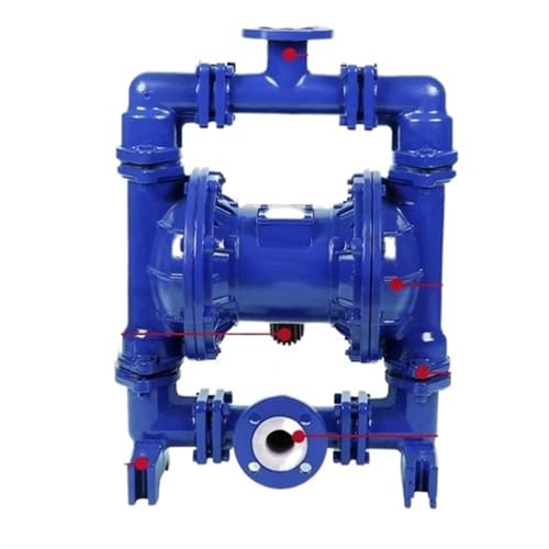 Bomba de diafragma QBY-25 neumática en acero inoxidable y aluminio 4