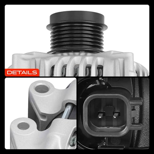 A-Premium Alternator Compatible with Jeep KL Series Cherokee 2014-2022, 3.2L, 12V 180A 6-Groove Decoupler Pulley Clockwise, Replace# P56029740AA, TN4210007150 by A-premium - Image 9