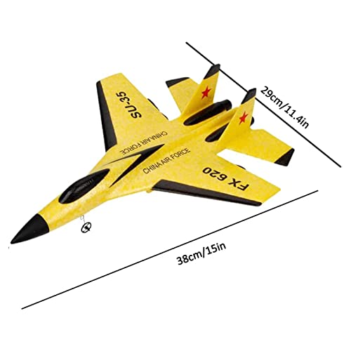 Brinquedo Aeronave RC | Avião de controle remoto de 2,4 GHz 2CH,SU-35 2CH Jet Fighter Stunt Modelo d