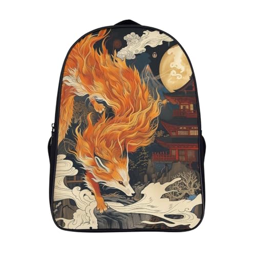 Mochila infantil de zorro 3D para colegio y viaje en tamaño 40x28x16 cm