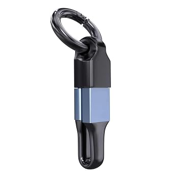 USB to iOS Keychain Charger Short Charging Cable Portable Travel Fast Charging Data Transfer Cord for i Phone 14 13 12 11 13 12 8 7 6 Pro Mini XS Max XR X Plus