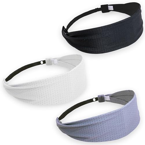 Fishinsea Sport Headbands for Women, Elastic Soft Fabric Non-Slip Hair Bands Hair Warp for Daily Workout Yoga Running Sports