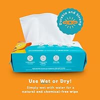 Whoopsie Wipes – The Original 100% Pure Cotton Dry Baby Wipes (1200 Count) — image 2