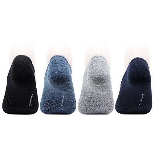 Bonjour Mens Cotton Multicolor Pack of 4 Pair Loafer Socks