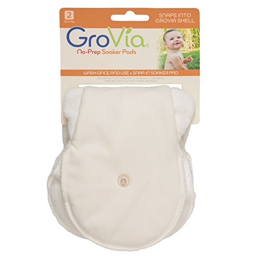 Image of GroVia No-Prep Reusable Soaker Pad for Baby Cloth Diapering Hybrid Diaper Shell (2 Count)