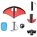kowaku Inflatable Surfing Wing Windsurfing Sail Waterproof Inflatable Kite Hydrofoil for Windsurfing Kiteboard Kitesurfing Surfing, red