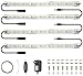 Bqhy G8 Bi-Pin LED Bulb 4 Watt T4 LED G8 40W Equivalent, 120V White 6000K Halogen Replacement Light Bulb, Ceramic G8 Bi-pin Base Xenon JCD Type LED G8 for Under Counter Kitchen (Pack of 5)