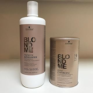Schwarzkopf BLONDME Premium Lightener 9+ & Developer 9%/ 30 Volume DUO SET NEW