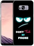 Sasi - Samsung Galaxy S8 Case, Galaxy S8 Case - Don't Touch My Phone Teal Eyes Design Printed Slim...