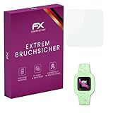 atFoliX Glasfolie kompatibel mit Garmin Vivofit jr. 3 Bildschirmfolie, 9H Hybrid-Glass FX Schutzpanzer Folie