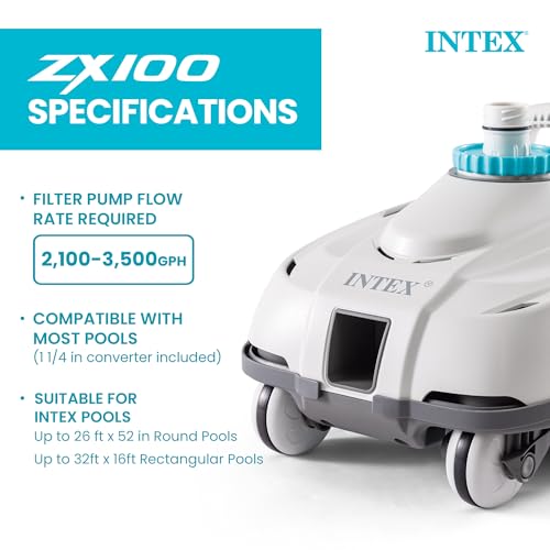 Image of INTEX ZX100 Pressure-Side Automatic Above Ground Pool Vacuum Cleaner