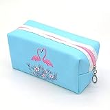 Garantía: 3 años JBDQBH Estuche de papelería Estuche para lápices Útiles escolares Estuche para lápices Cute Flamingos School Estuches para lápices grandes de Office & School Supplies, Flamingo azul