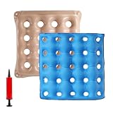 2-Pack Inflatable Waffle Cushion for Pressure Relief, Wheelchair Cushion for Pressure Redistribution, Portable Air Seat Cushions for Office Chair Car Seat, Breathable Seat Pad, Includes 1 Air Pumps