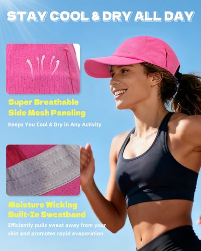 Image of Lightweight Golf Hat for Women Men, UPF 80+ Sun Protection Cap, Breathable Quick-Dry Baseball Cap for Running Sport