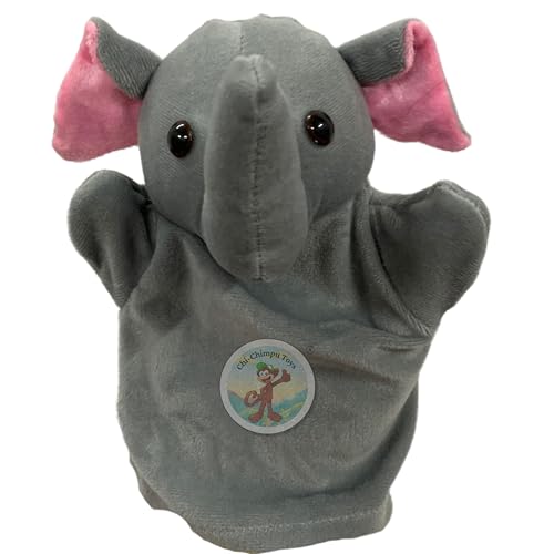 Image of Elephant Hand Puppets for Kids Learning | Soft Plush Hand Puppet Toys for Storytelling, Role Play & Interactive Teaching | Educational Toys for Kids, Toddlers & Preschool Children