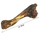 Heim GmbH Hirschknochen Natur mit kräftigem Wildaroma Ca. 350 g, ca. 25 cm