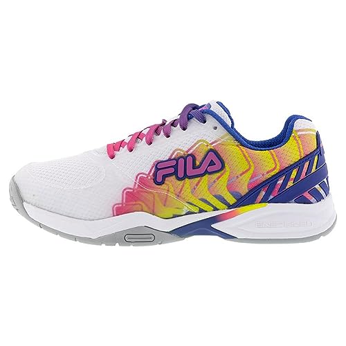 Fila Volley Zone Pickleball Shoes Women (Wht/Kopk/Mblu)2