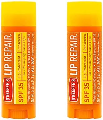 O'Keeffe's Lip Repair SPF 35 Lip Balm, (Pack of 2)