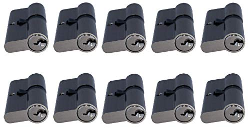 Preisvergleich Produktbild ARTECSIS 10 Schließzylinder 45 / 45, Profil-Doppelzylinder, Türzylinder verschiedenschließend mit 3 Schlüssel 45 x 45mm