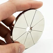 N42 Magnet Arc Segment 2.36" Diameter OR30xIR5x45DEGx5mm DIY Moto for Generators Rotor Wind Turbine Neodymium Magnet 8 Pack