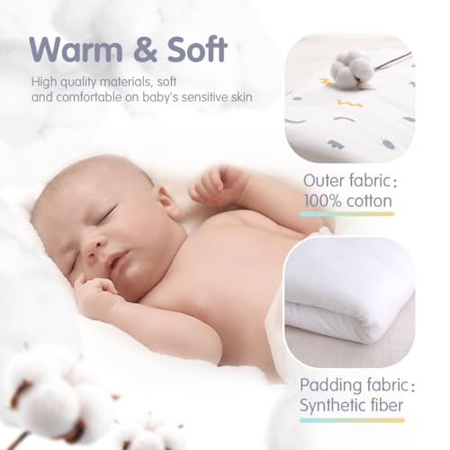 Image of KIDDA Newborn 0-12 Months Baby Swaddle Blanket Multifunctio Boys Girls Cotton Thick Mat Wrap Stroller Sleeping Sacks Infant