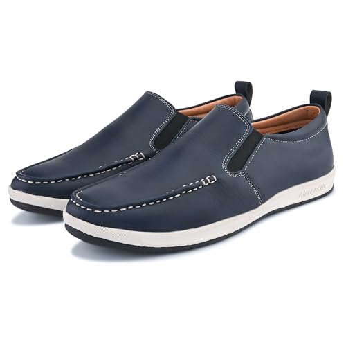 Image of Centrino Walking Loafers for Men | Shoes for Man Stylish | Casual Slip-On Lightweight Moccasins | Cushioned Insole | Breathable Comfortable | Hand-Stitched | Mens Loafer Shoes for Daily Office Outings (9495)