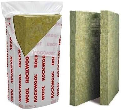 Rockwool RWA45 Acoustic Insulation 25-100mm Slabs 1200mm x 600 50mm 6.48m2/Pack 9 Slabs