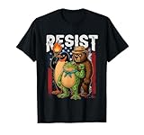 Penguin Frog Bear Resist Protest Against Tariffs T-Shirt