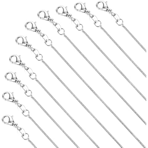 10 Pcs Stainless Steel Snake Chains for DIY Cover