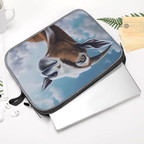 Funda para portátil impermeable con diseño de cabra azul 14 pulg miniatura 2