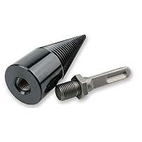 Vista 1 de Drill Bits Sets,Carving Tools,4pcs Firewood Log Splitter Wood Bit Heavy Duty Electric Drills Screw Cone Driver Removable 32mm + 3 Handles