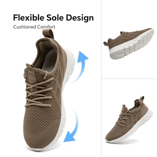 Image of Mens Slip On Walking Shoes Non Slip Running Shoes Lightweight Breathable Tennis Sneakers Fashion Casual Gym Trainers