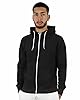 Plain Mens Fleece Zip UP Hoody Jacket Sweatshirt Hooded Hoodie Top Black 5XL #2