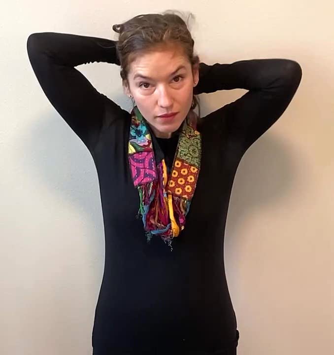 Women’s Colorful Reversible Multi Strand Recycled Hand Painted Cotton and knit Yarn Infinity Scarf – LRW DESIGNS3