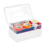 Clear Pencil Case, Plastic Pencil Box, Large Capacity Pencil Boxes With Snap-tight Lid, Plastic Storage Containers With Lids Storage Bins With Lids Organizing Container For Home Office Supplies 1 Pack